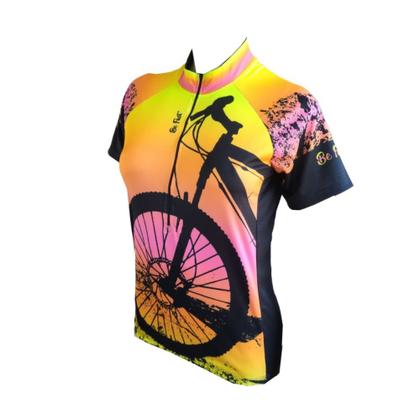 Imagem de Camisa Ciclismo Feminina Be Fast Roda Bike Mtb