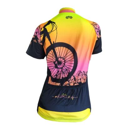 Imagem de Camisa Ciclismo Feminina Be Fast Roda Bike Mtb