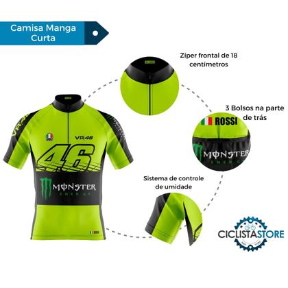 Imagem de Camisa Ciclismo Masculina MTB VR 46 Dry Fit Com Bolsos Proteção Solar 50