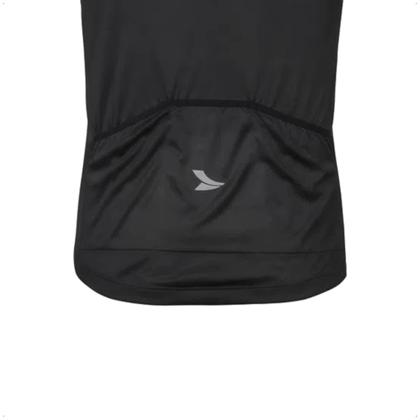 Imagem de Camisa Ciclismo Masculina Tam G Preta UV30+ Dryfit Sport Corrida Treino Academia Musculação Atrio VB003