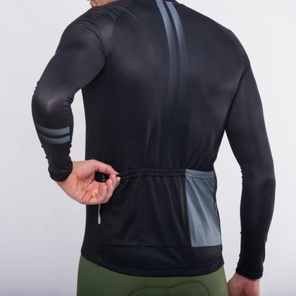 Imagem de Camisa Ciclismo Sport Márcio May Manga Longa All Black