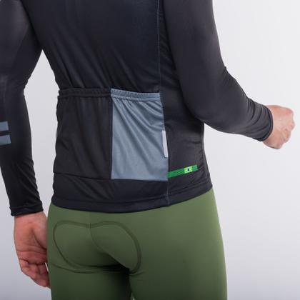 Imagem de Camisa Ciclismo Sport Márcio May Manga Longa All Black