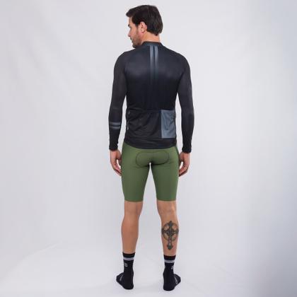 Imagem de Camisa Ciclismo Sport Márcio May Manga Longa All Black