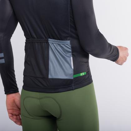Imagem de Camisa Ciclismo Sport Márcio May Manga Longa All Black
