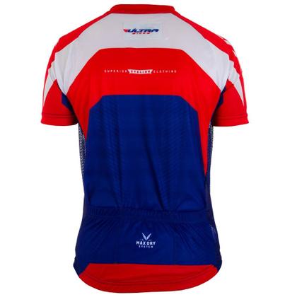 Imagem de Camisa Ciclismo Ultra Bikes Max Dry Azul/Vermelho Tamanho M