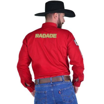 Imagem de Camisa Country Masculina Radade Bordada Brands - Escolha a cor