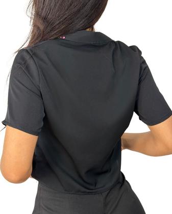 Imagem de Camisa cropped com gola em pedrarias REF6009