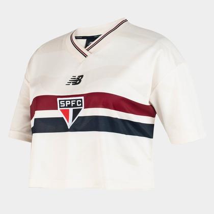 Imagem de Camisa Cropped São Paulo 25/26 New Balance Feminina