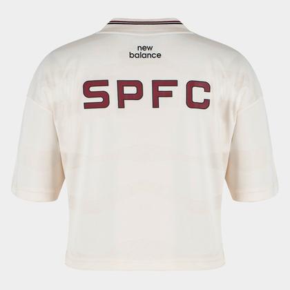 Imagem de Camisa Cropped São Paulo 25/26 New Balance Feminina