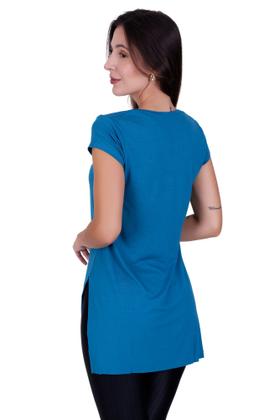 Imagem de Camisa de Academia Fitness com Fenda - C2 BLUSA JU