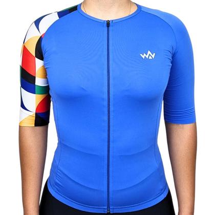 Imagem de Camisa de Ciclismo Camiseta UV50 Unissex WV Team Ultra Azul