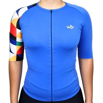 Imagem de Camisa de Ciclismo Camiseta UV50 Unissex WV Team Ultra Azul