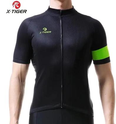 Imagem de Camisa de Ciclismo Masculina X-Tiger - Respirável e de Secagem Rápida