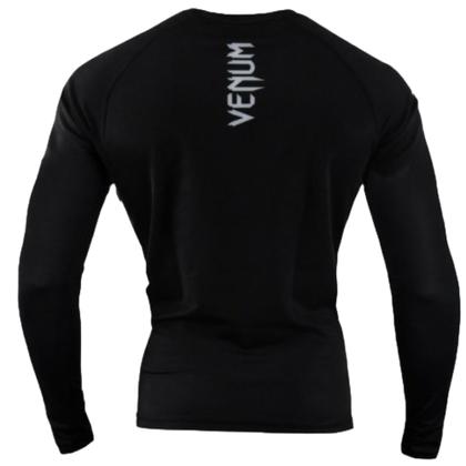 Imagem de Camisa De Compressão Rashguard Venum Basic Black Jiu Jitsu Submission Mma Manga Longa