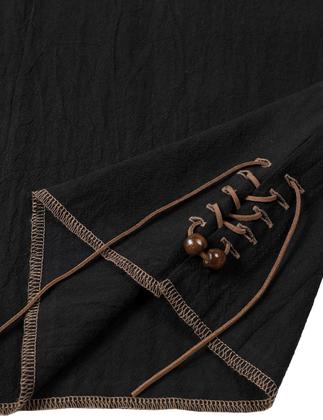 Imagem de Camisa de fantasia JEMITOP Retro Renaissance Pirate Viking Masculina M