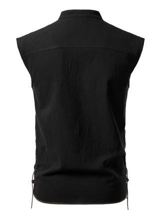 Imagem de Camisa de fantasia JEMITOP Retro Renaissance Pirate Viking Masculina M