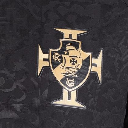 Camisa de Futebol Vasco Da Gama Kombat III Kappa All Black
