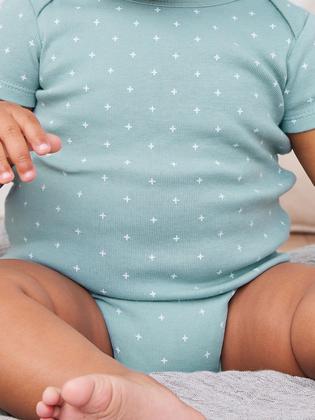 Imagem de Camisa de macacão Simple Joys By Carter's unissex de 3 a 6 meses, pacote com 6