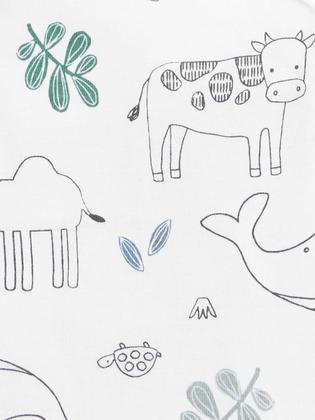 Imagem de Camisa de macacão Simple Joys By Carter's unissex de 6 a 9 meses, pacote com 6