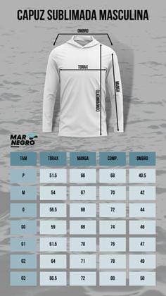 Imagem de Camisa De Pesca Mar Negro com Capuz Sublimada Uv50+ Masc - Tucunare Ocelo