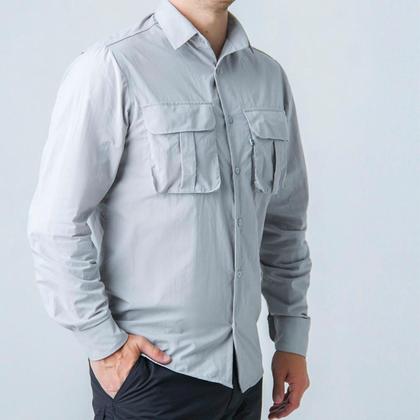 Imagem de Camisa de Pesca Masculina Classic Pro Gelo - Mar Negro