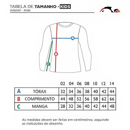 Imagem de Camisa de Pesca Proteção Solar UV CS 23 Kids Girl - Faca na Rede