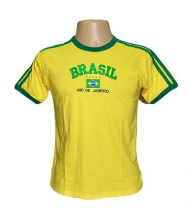Imagem de Camisa do Brasil Bordada Adulto Unissex