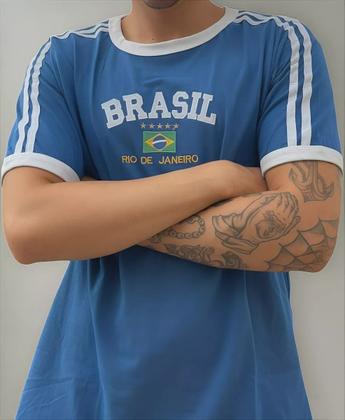 Imagem de Camisa do Brasil Bordada Adulto Unissex