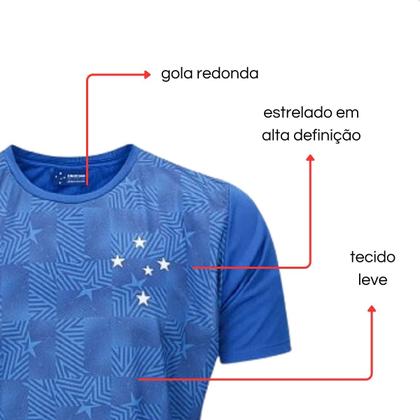 Imagem de Camisa do Cruzeiro Treino Azul Royal Masculina Surf Center