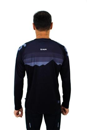 Imagem de Camisa Esportiva Manga Longa HUPI New Shadow All Black Unissex