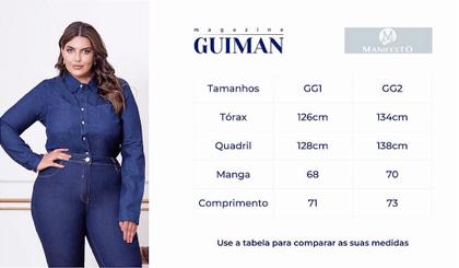 Imagem de Camisa Feminina Bordado Regina Manifesto - Inverno - Jeans