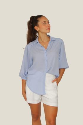 Imagem de Camisa feminina com elástico na manga