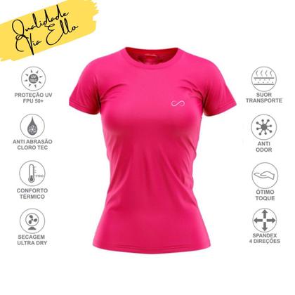 Imagem de Camisa Feminina Dry Fit Fitness, Esportiva, Academia, Bike