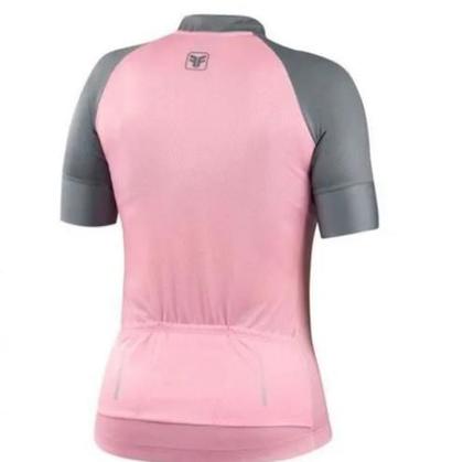Imagem de Camisa Feminina Free Force Sport Enjoy Rosa/Cinza