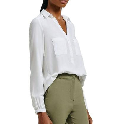Imagem de Camisa Feminina Hering ML Viscose Off White - K458