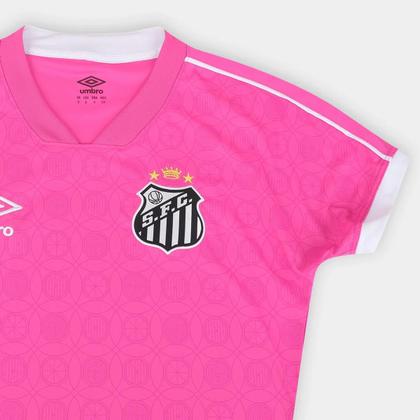 Imagem de Camisa Feminina Umbro Santos Outubro Rosa 23/24 S/N