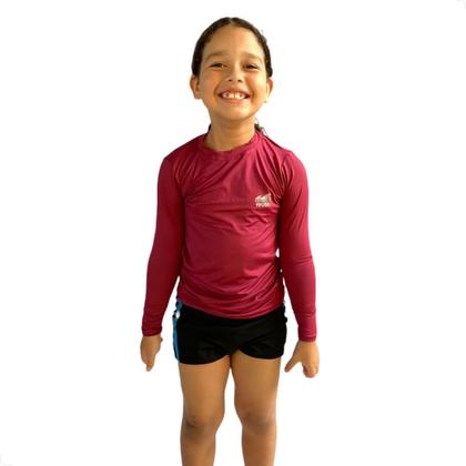 Imagem de Camisa Infantil Menino Com Proteção Fator 50+ Para Praia e Piscina