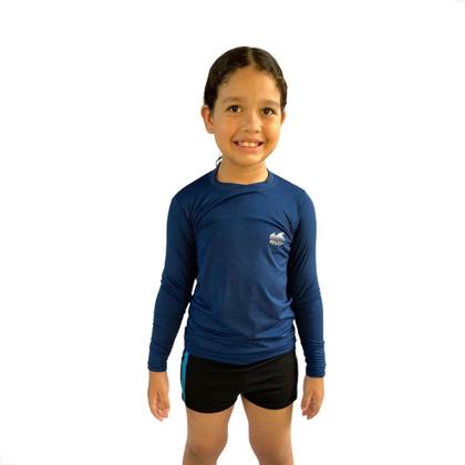 Imagem de Camisa Infantil Menino Com Proteção Fator 50+ Para Praia e Piscina