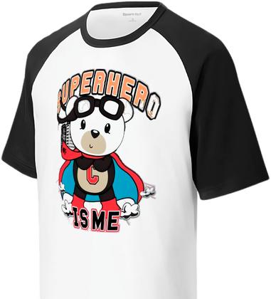 Imagem de Camisa Infantil Raglan Poliéster Manga Urso Super Herói