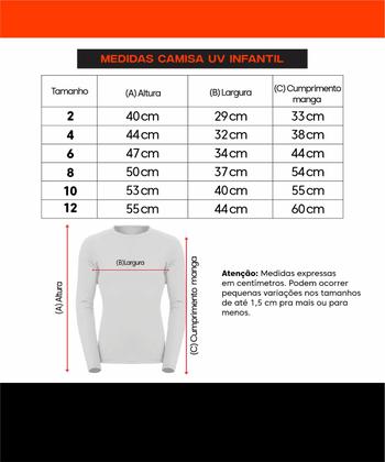 Imagem de Camisa Infantil UNISEX com Proteção UV Manga Longa BRANCA