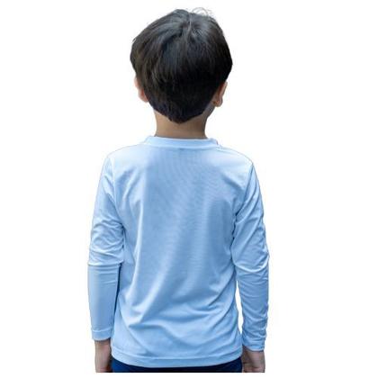 Imagem de Camisa Infantil UNISEX com Proteção UV Manga Longa BRANCA