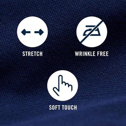 Imagem de Camisa IZOD Vestido masculino Classic Fit Pinpoint Oxford Blue 18-18.5