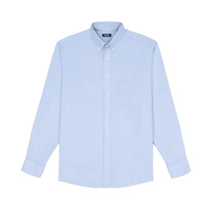 Imagem de Camisa IZOD Vestido masculino Classic Fit Pinpoint Oxford Blue 18-18.5