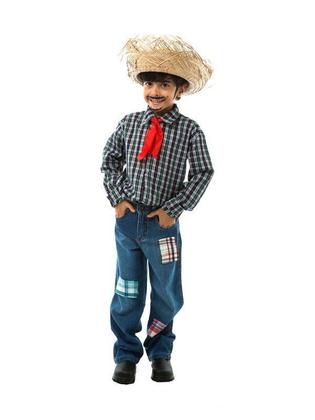 Imagem de Camisa Junina Xadrez Flanela/Algodão infantil Cores Sortidas