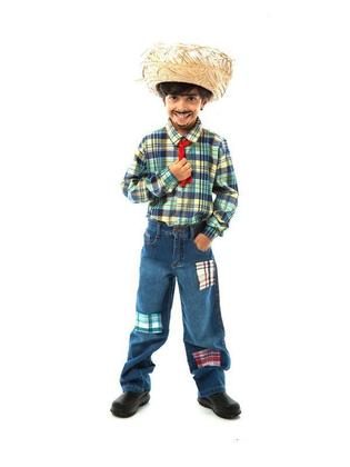 Imagem de Camisa Junina Xadrez Flanela/Algodão infantil Cores Sortidas