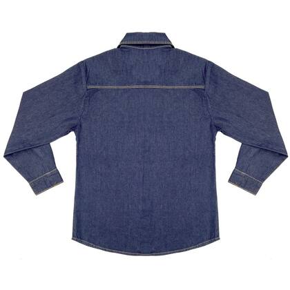 Imagem de Camisa Juvenil Look Jeans Manga Longa Jeans