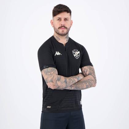 Imagem de Camisa Kappa Vasco III 2024 Preta