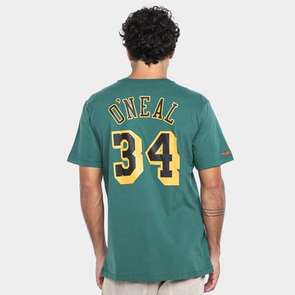 Camisa La Lakers NBA Mitchell & Ness Oneal Masculina - Camisa de