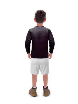 Imagem de Camisa Longa Infantil Moda Praia Uv 50 Térmica Verão Preto