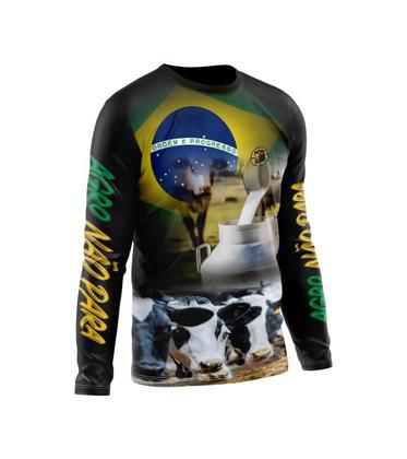 Imagem de Camisa Manga Longa com Proteção UV MOD8 - Agro Leite Brasil